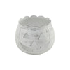 Seasons Crest Tealight Candle Holder Jack-O-Lantern Candle Holder Antique White 6.25x7.5x7.5