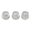 Seasons Crest Tealight Candle Holder Jack-O-Lantern Candle Holder Antique White Set of 3 - 3x3.5x3.5
