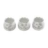 Seasons Crest Tealight Candle Holder Jack-O-Lantern Candle Holder Antique White Set of 3 - 3x3.5x3.5