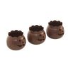Seasons Crest Tealight Candle Holder Jack-O-Lantern Candle Holder Bronze Set of 3 - 3x3.5x3.5