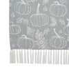 Silhouette Pumpkin Grey Throw 50x60 - The Village Country Store