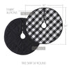 Annie Black Check Tree Skirt 36 - The Village Country Store