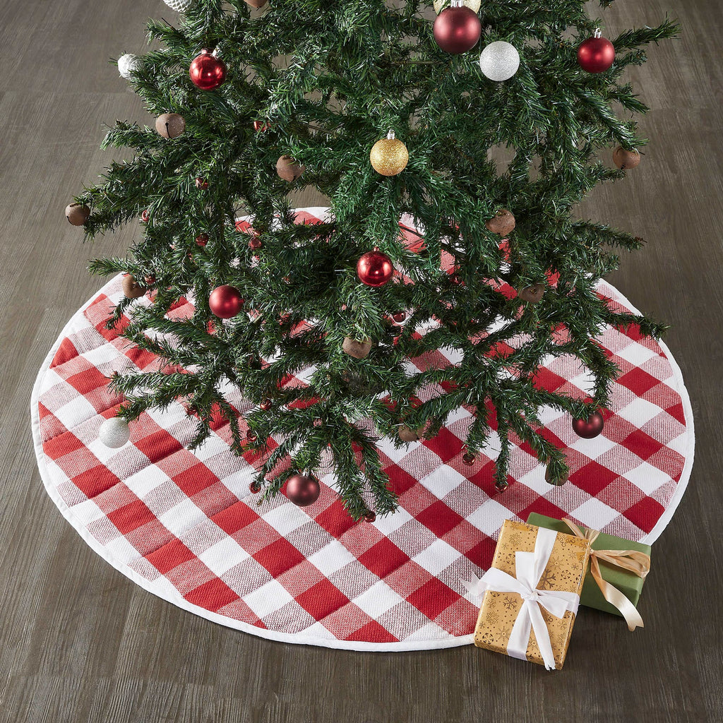 Annie Red Check Tree Skirt 48 - The Village Country Store