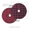 Cumberland Red Black Plaid Tree Skirt 36 - The Village Country Store
