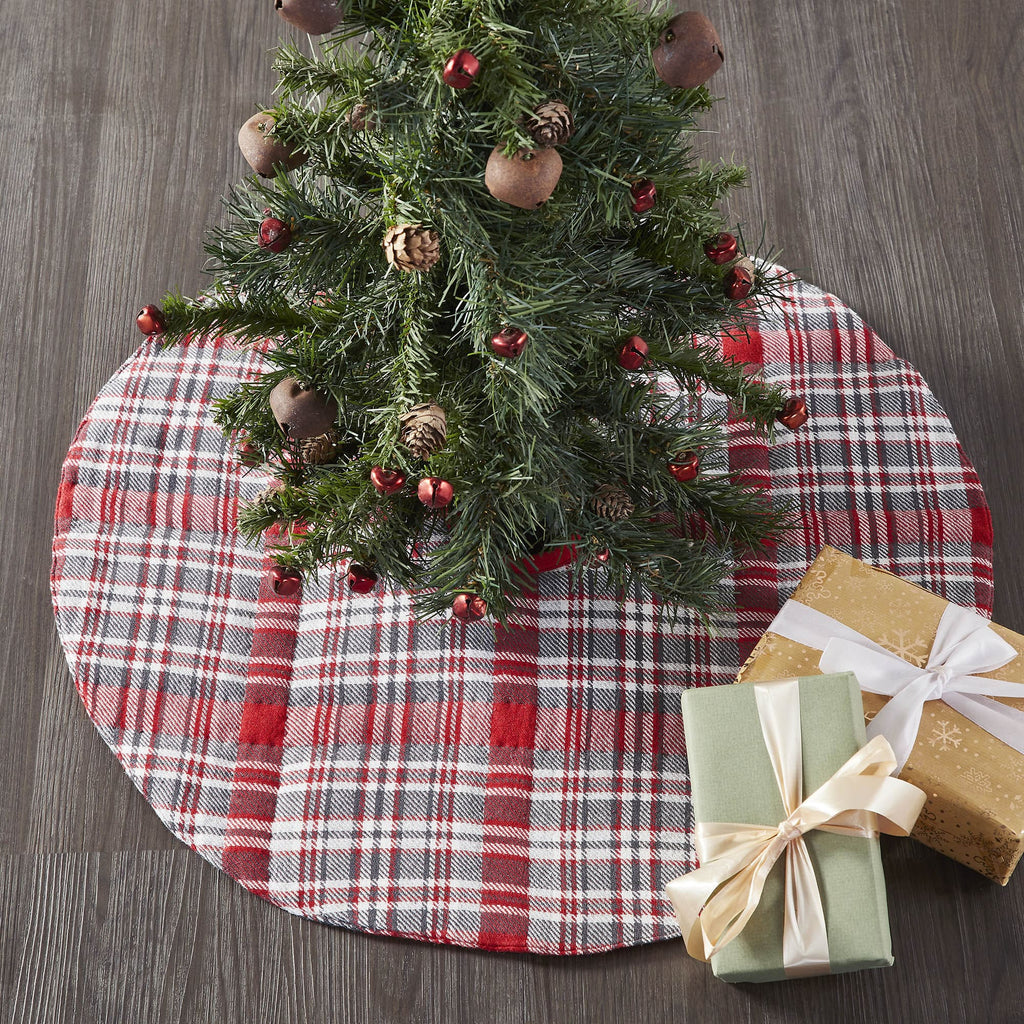 Gregor Plaid Tree Skirt 24 - The Village Country Store