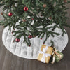 Yuletide Burlap Antique White Snowflake Tree Skirt 36 - The Village Country Store