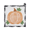 Seasons Crest Trivet Annie Black Check Pumpkin Trivet 8x8