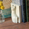 Soapstone Majestic Sitting Cat Bookends - The Village Country Store 