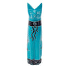 Soapstone Sitting Cat - Turquoise - The Village Country Store 