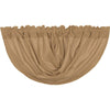 Burlap Natural Balloon Valance 15x60 - The Village Country Store