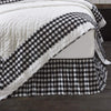 April & Olive Bed Skirt Annie Buffalo Black Check King Bed Skirt 78x80x16