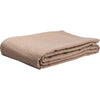 April & Olive Blanket Serenity Tan King Cotton Woven Blanket 90x108
