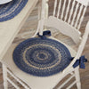 Great Falls Blue Jute Chair Pad - The Village Country Store 