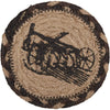 Sawyer Mill Charcoal Plow Jute Coaster Set of 6 - The Village Country Store 