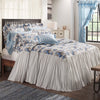 Annie Blue Floral Ruffled California King Coverlet 84x72+27 - The Village Country Store 