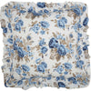 Annie Blue Floral Fabric Euro Sham 26x26 - The Village Country Store 