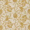April & Olive Euro Sham Dorset Gold Floral Fabric Euro Sham 26x26