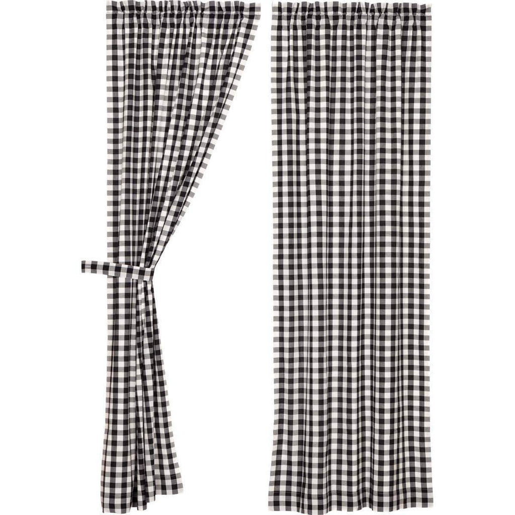 Annie Buffalo Black Check Panel Set of 2 84x40 - The Village Country Store