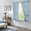 Annie Buffalo Blue Check Short Panel Set of 2 63x36 - The Village Country Store 