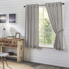 Ashmont Ticking Stripe Short Panel Set of 2 63x36 - The Village Country Store 