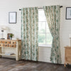 Dorset Green Floral Panel Set of 2 84x40 - The Village Country Store 