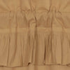 Simple Life Flax Khaki Ruffled Panel Set of 2 96x40 - The Village Country Store
