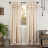 Simple Life Flax Natural Ruffled Panel Set of 2 84x40 - The Village Country Store