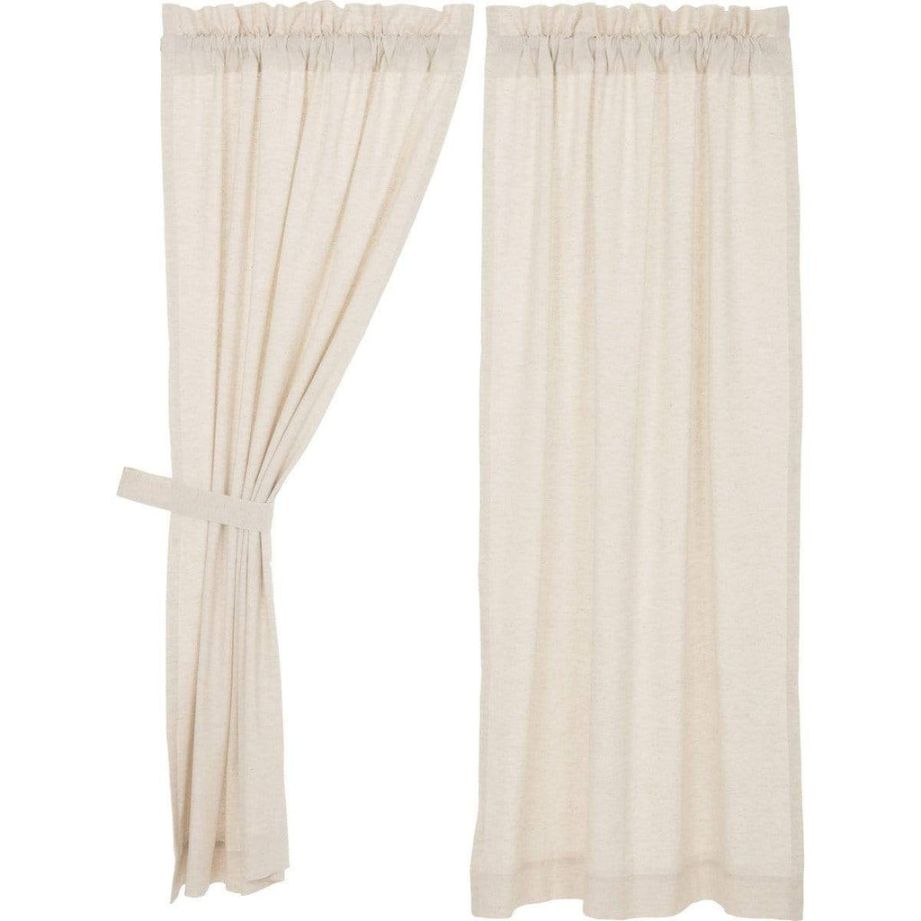 Simple Life Flax Natural Short Panel Set of 2 63x36 - The Village Country Store