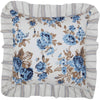 Annie Blue Floral Ruffled Pillow 18x18 - The Village Country Store 