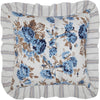 Annie Blue Floral Ruffled Pillow 18x18 - The Village Country Store 