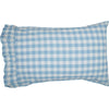 Annie Buffalo Blue Check Standard Pillow Case Set of 2 21x30+4 - The Village Country Store 