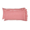 April & Olive Pillow Case Annie Buffalo Red Check King Pillow Case Set of 2 21x40