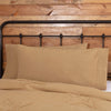 April & Olive Pillow Case Burlap Natural King Pillow Case Set of 2 21x40