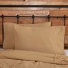April & Olive Pillow Case Burlap Natural Standard Pillow Case Set of 2 21x30