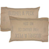 Grace Feed Sack Standard Pillow Case Set of 2 21x30 - The Village Country Store 