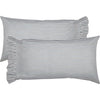 Sawyer Mill Blue Ticking Stripe King Pillow Case Set of 2 21x40 - The Village Country Store 