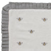 April & Olive Pillow Cover Embroidered Bee Pillow 14x22