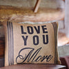 April & Olive Pillow Cover Love You More Pillow 14x18