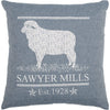Sawyer Mill Blue Lamb Pillow 18x18 - The Village Country Store 