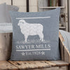 Sawyer Mill Blue Lamb Pillow 18x18 - The Village Country Store