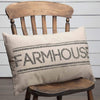 April & Olive Pillow Cover Sawyer Mill Charcoal Farmhouse Pillow 14x22