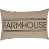 Sawyer Mill Charcoal Farmhouse Pillow 14x22 - The Village Country Store