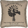 Sawyer Mill Charcoal Windmill Pillow 18x18 - The Village Country Store 