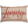 April & Olive Pillow Cover Sawyer Mill Red Farmhouse Living Pillow 14x22