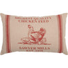 Sawyer Mill Red Hen and Chicks Pillow 14x22 - The Village Country Store 