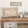 Grace Give Thanks Pillow 14x22 - The Village Country Store 