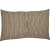 April & Olive Pillow Sawyer Mill Charcoal Plow Pillow 14x22