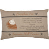 Sawyer Mill Charcoal Pumpkin Pie Recipe Pillow 14x22 - The Village Country Store 