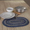 Great Falls Blue Jute Oval Placemat 12x18 - The Village Country Store 