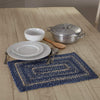 Great Falls Blue Jute Rect Placemat 12x18 - The Village Country Store 